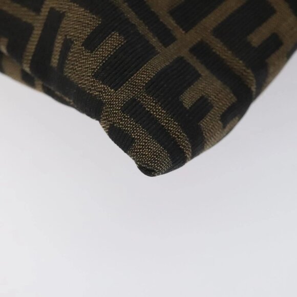 FENDI Zucca Canvas Hand Bag Black Brown Auth 129930 - Picture 4 of 16
